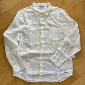 Men’s white linen long sleeve button down Tommy Bahama